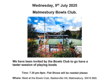 Malmesbury WI July Meeting - Malmesbury Bowls Club